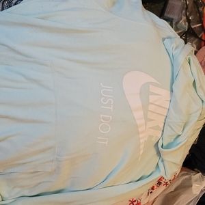 Teal Nike long sleeve hoodie, 3x, women's